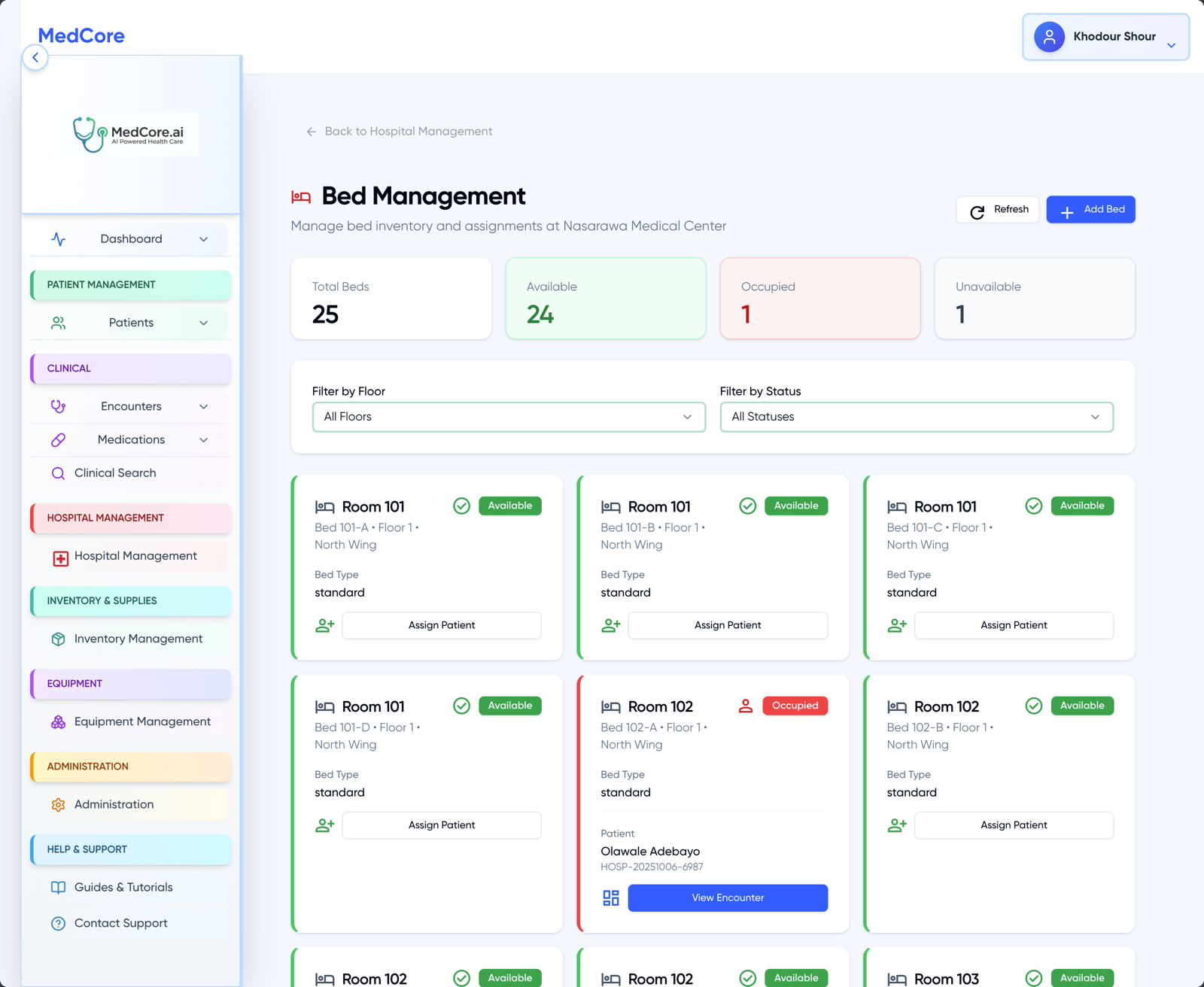 Hospital Bed Management