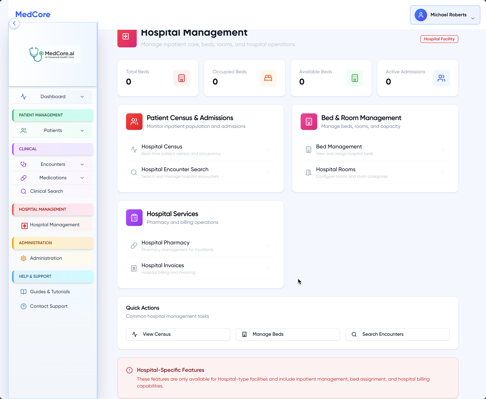 Hospital Management Dashboard
